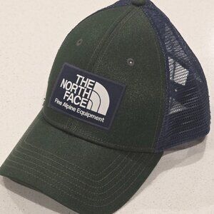 The North Face Mudder Trucker Hat Blue Green Snapback Mesh Alpine Equipment